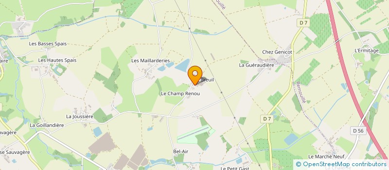 localisation de l'entreprise LES CANARDS DU BREUIL à LA PLANCHE