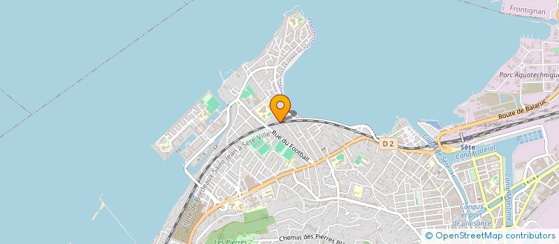 localisation de l'entreprise LES CANARIS  SETE