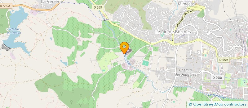 localisation de l'entreprise LES CANARIS à BORMES-LES-MIMOSAS
