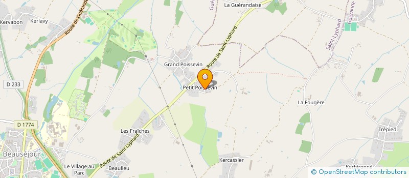 localisation de l'entreprise LES CANARIS  GUERANDE