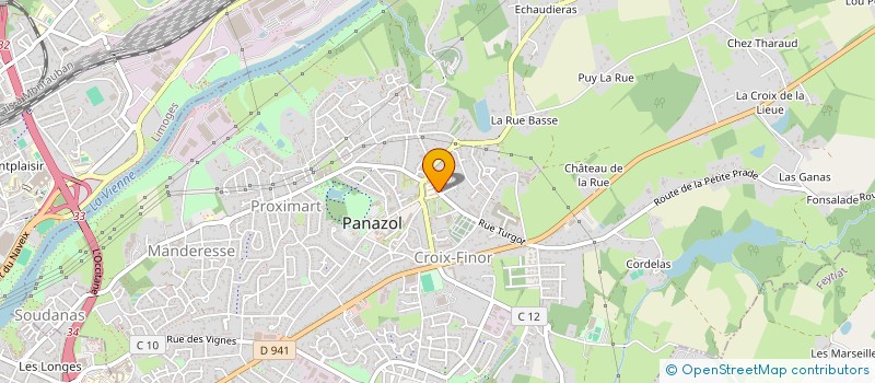 localisation de l'entreprise LES CANARIS USEP PANAZOL à PANAZOL