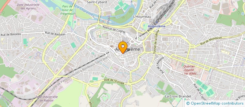 localisation de l'entreprise LES CANCRE à ANGOULEME