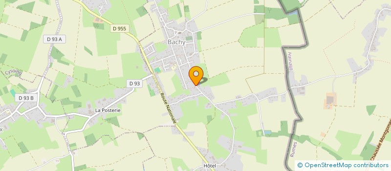 localisation de l'entreprise LES CANEOUX  BACHY