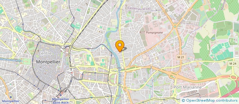 localisation de l'entreprise LES CANEPETIERES à MONTPELLIER