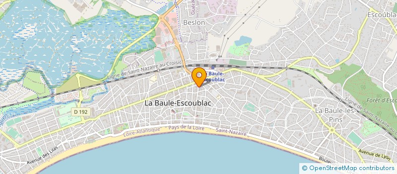 localisation de l'entreprise LES CANETONS  LA BAULE-ESCOUBLAC