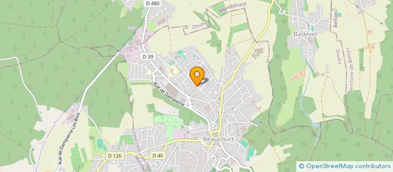 localisation de l'entreprise LES CANETONS ECOLE ELEMENTAIRE à BEAUCOURT