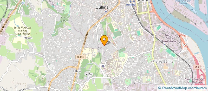 localisation de l'entreprise LES CANETONS SCI  OULLINS-PIERRE-BENITE