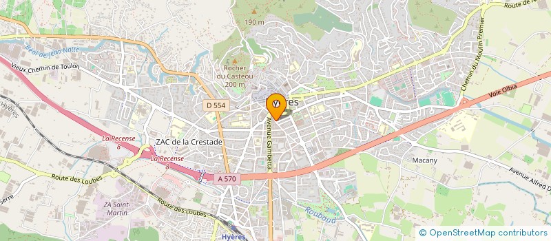 localisation de l'entreprise LES CANNIERS  HYERES