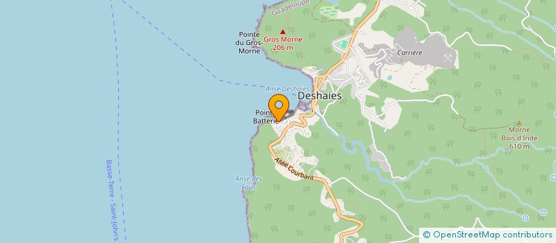 localisation de l'entreprise LES CANONS DE BATTERIE à DESHAIES
