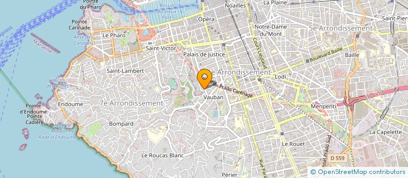 localisation de l'entreprise LES CANONS DE VAUBAN à MARSEILLE