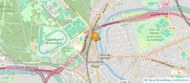 localisation de l'entreprise LES CANOTIERS à JOINVILLE-LE-PONT