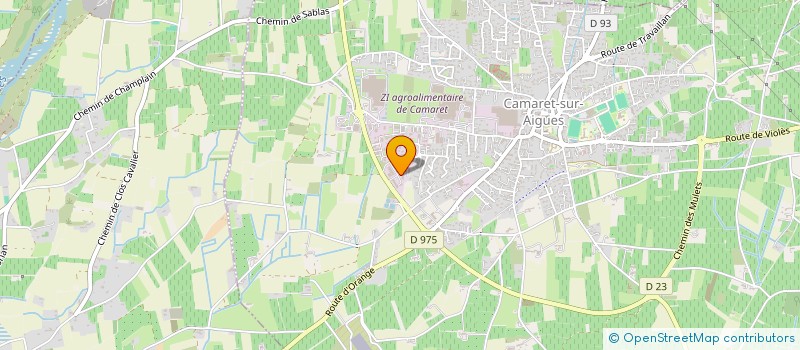 localisation de l'entreprise LES CANOUILLES  CAMARET-SUR-AIGUES