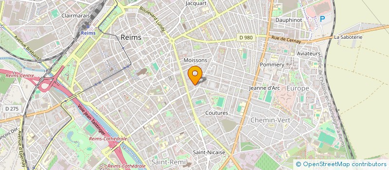 localisation de l'entreprise LES CANTATES  REIMS