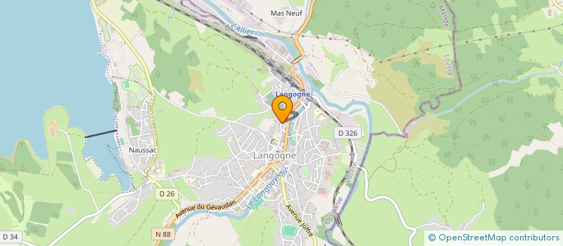 localisation de l'entreprise LES CANTONNIERS  LANGOGNE