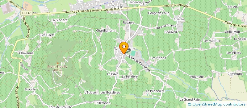 localisation de l'entreprise LES CANUS DE BROUILLY  SAINT-LAGER