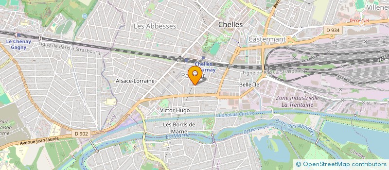 localisation de l'entreprise LES CANZONETTES  CHELLES