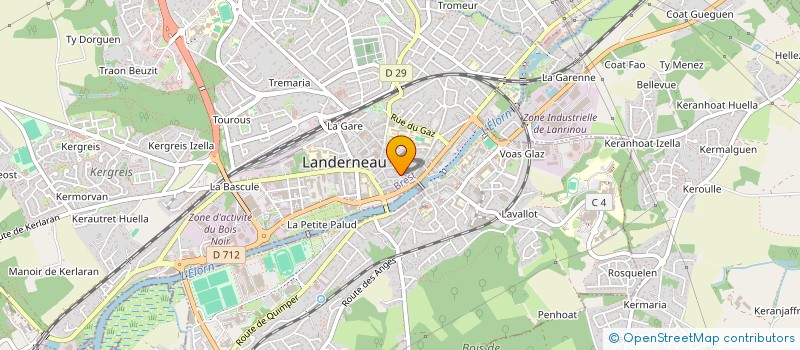 localisation de l'entreprise LES CAP-HORNIERS  LANDERNEAU