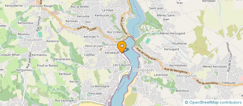 localisation de l'entreprise LES CAPISTES à AUDIERNE