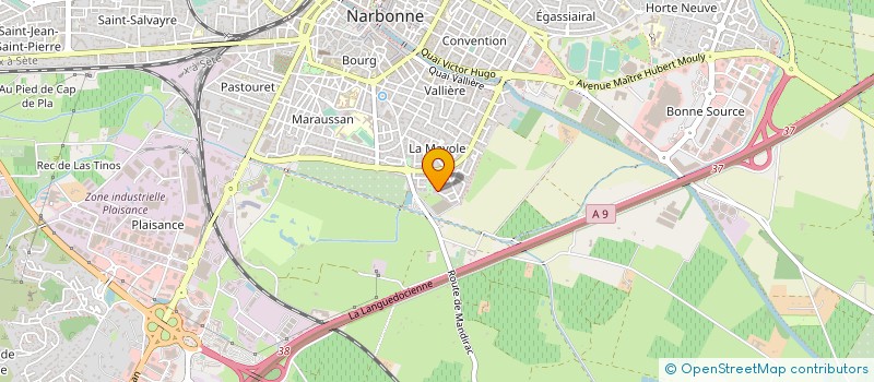 localisation de l'entreprise LES CAPITELLES  NARBONNE