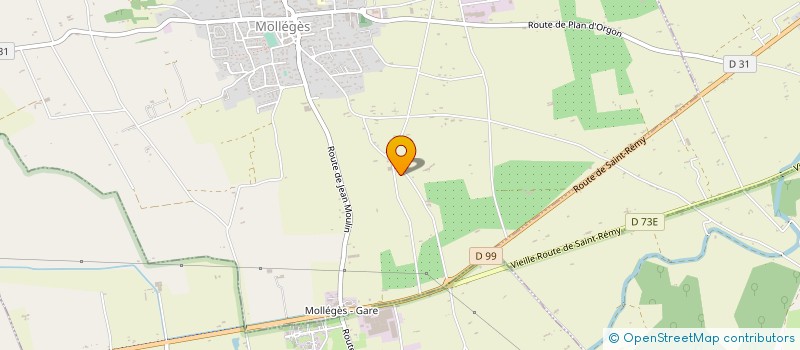 localisation de l'entreprise LES CAPITELLES à MOLLEGES