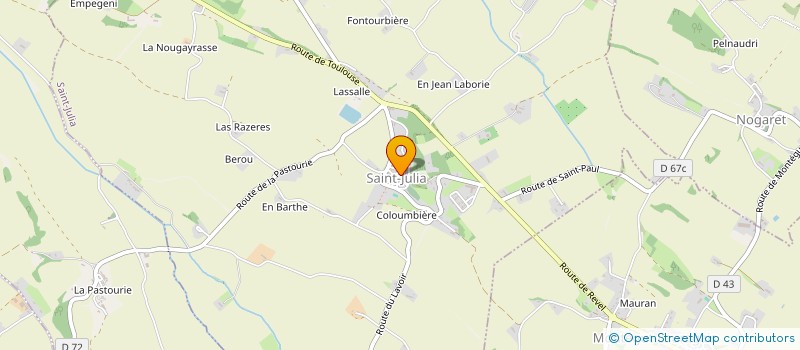 localisation de l'entreprise LES CAPOUNETS  SAINT-JULIA