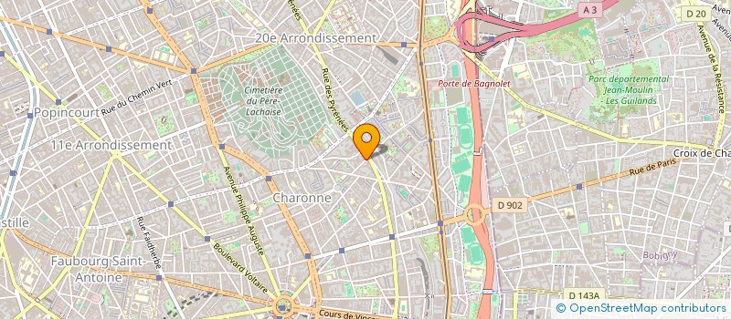 localisation de l'entreprise LES CAPRICES à PARIS