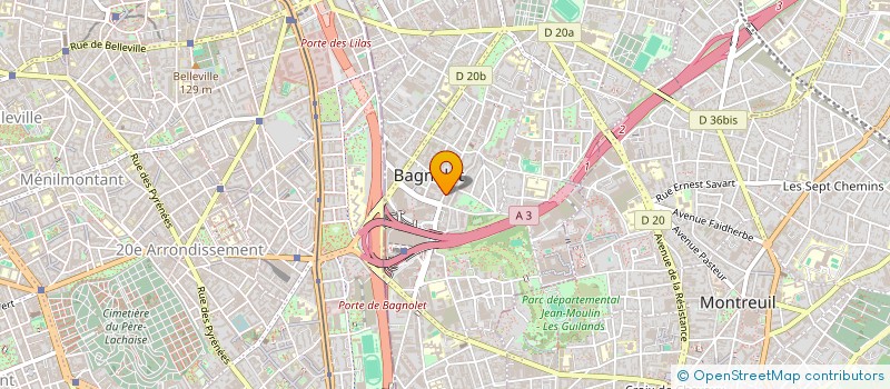 localisation de l'entreprise LES CAPRICES DE BAGNOLET à BAGNOLET