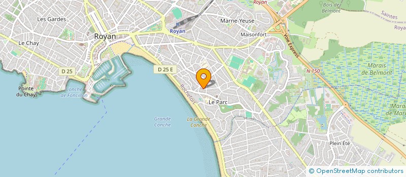 localisation de l'entreprise LES CAPRICES DE ROYAN  ROYAN