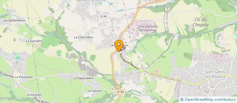 localisation de l'entreprise LES CAPRICES DE SOPHIE  SAINTE-CONSORCE