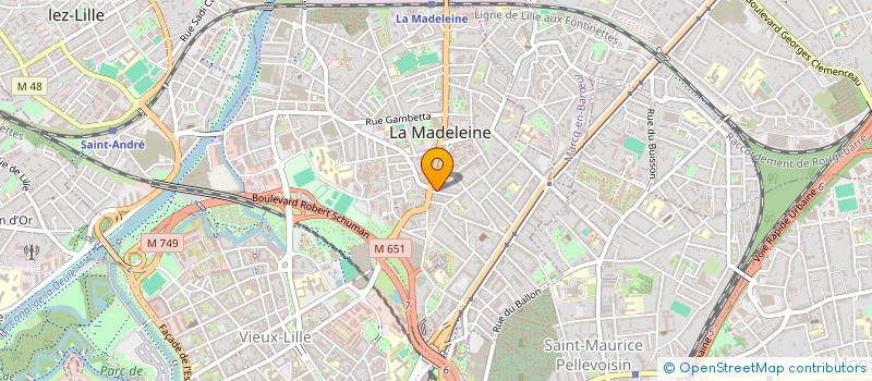 localisation de l'entreprise LES CAPRICORNES  TEMPLEUVE-EN-PEVELE