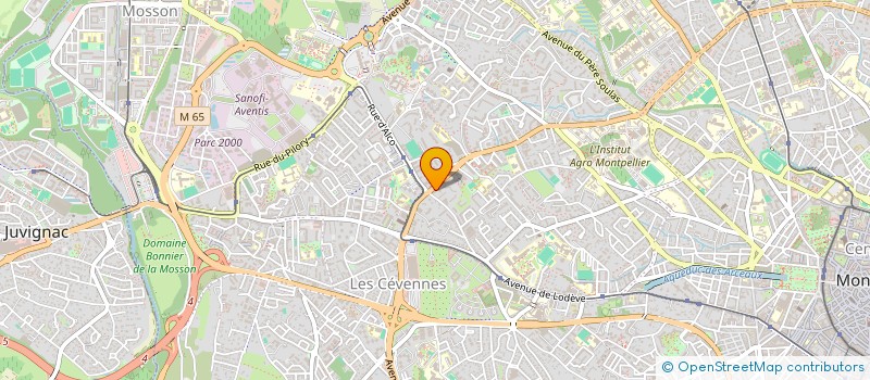 localisation de l'entreprise LES CAPUCINES à MONTPELLIER