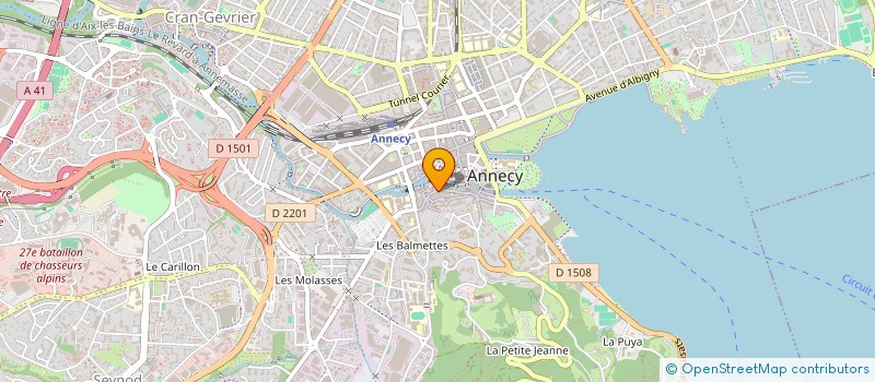 localisation de l'entreprise LES CAPUCINES  ANNECY