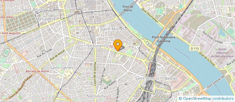 localisation de l'entreprise LES CAPUCINES à BORDEAUX