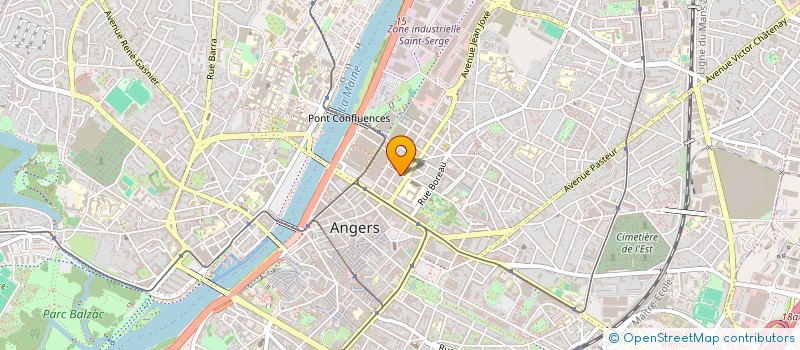 localisation de l'entreprise LES CAPUCINES à ANGERS