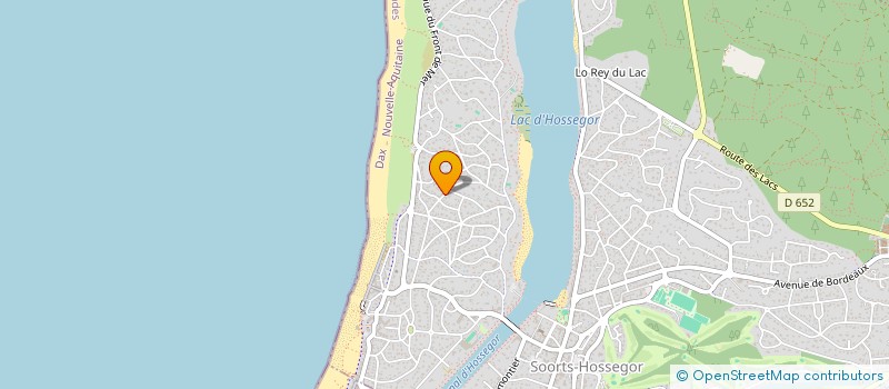 localisation de l'entreprise LES CAPUCINES  SOORTS-HOSSEGOR