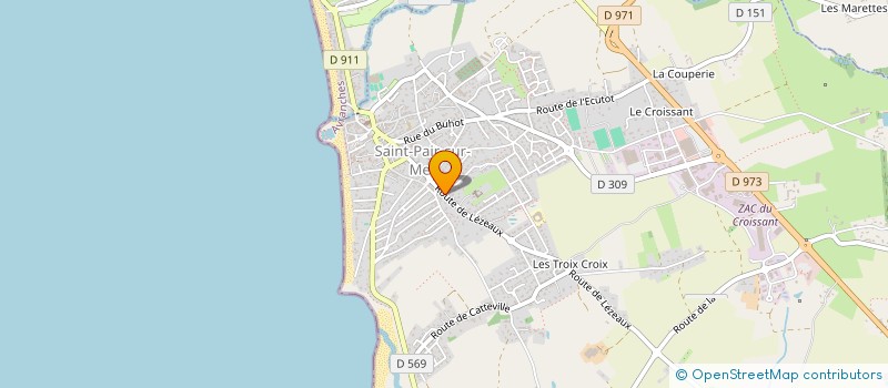 localisation de l'entreprise LES CAPUCINES  SAINT-PAIR-SUR-MER