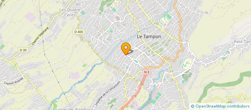 localisation de l'entreprise LES CAPUCINES G  LE TAMPON