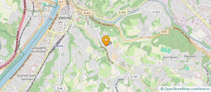 localisation de l'entreprise LES CAPUCINES SCI  VIENNE
