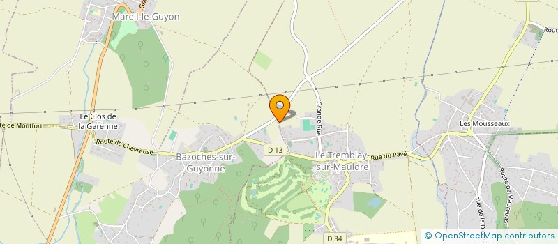 localisation de l'entreprise LES CAPUCINS  LE TREMBLAY-SUR-MAULDRE