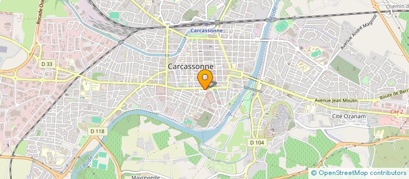 localisation de l'entreprise LES CAPUCINS à CARCASSONNE