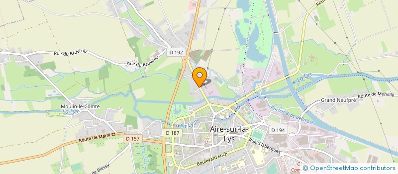 localisation de l'entreprise LES CARABINIERS AIROIS  AIRE-SUR-LA-LYS