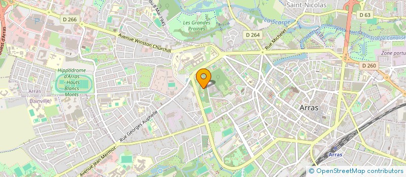 localisation de l'entreprise LES CARABINIERS D'ARTOIS à ARRAS