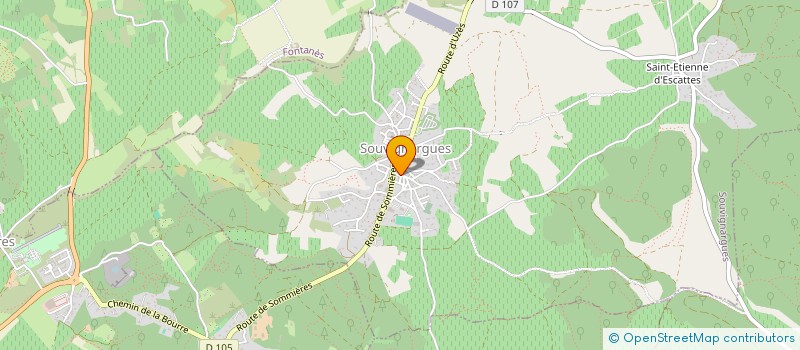 localisation de l'entreprise LES CARABINS DU VIDOURLE  SOUVIGNARGUES