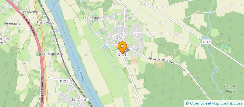 localisation de l'entreprise LES CARABOSSES  PRETY