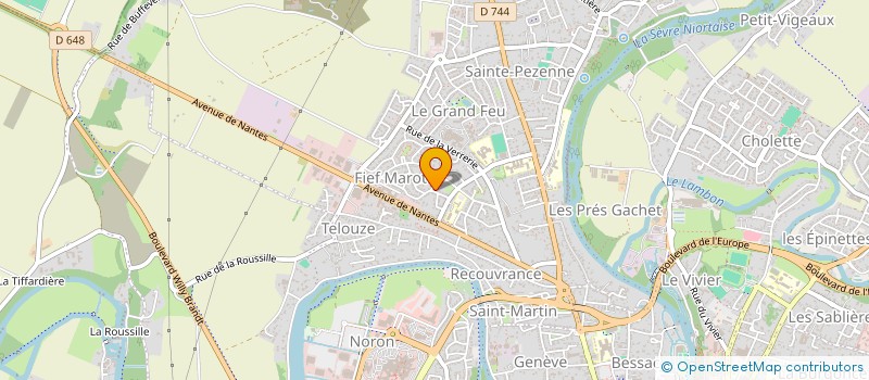 localisation de l'entreprise LES CARAC'TERRIBLES  NIORT