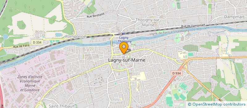 localisation de l'entreprise LES CARAIBES à LAGNY-SUR-MARNE