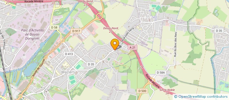 localisation de l'entreprise LES CARAIBES DU GOSIER  WAZIERS