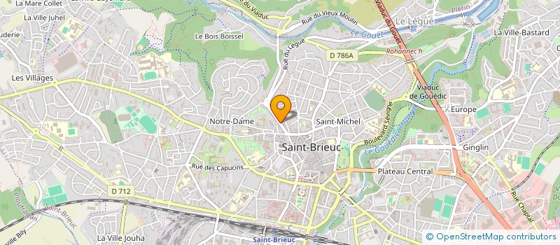 localisation de l'entreprise LES CARAIBES SARL à SAINT-BRIEUC