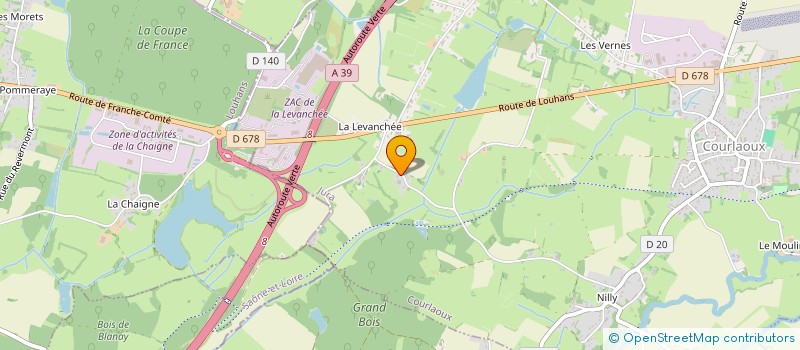 localisation de l'entreprise LES CARAVOTTES  COURLAOUX