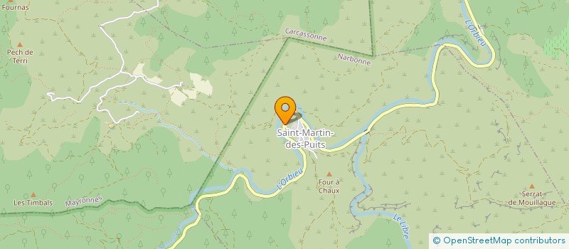 localisation de l'entreprise LES CARBOUGNES  TALAIRAN